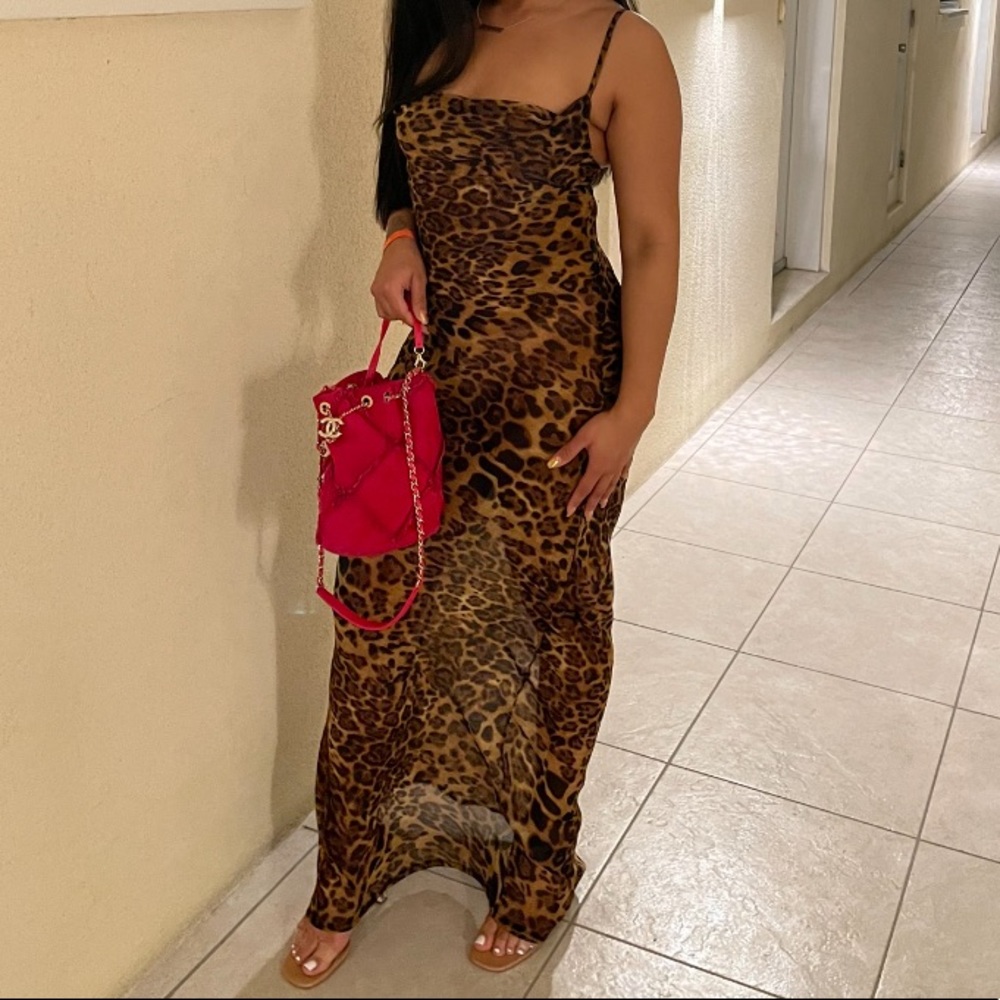 Cheetah Print Dress